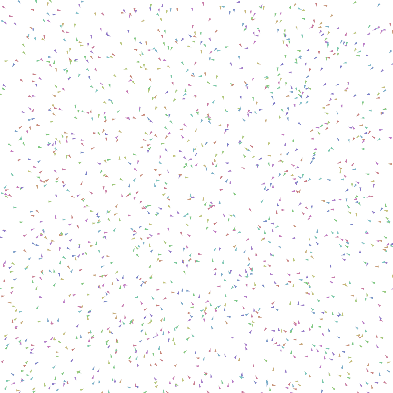boids voting and shaping filled shape